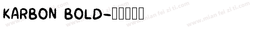 KARBON BOLD字体转换